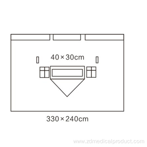 Nonwoven Easy For Use Vertical Surgucal Drape